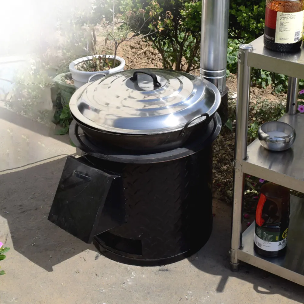 40 سنتيمتر موقد الحطب المنزلية دخاني الحطب موقد المحمول وعاء كبير في الهواء الطلق كوكتوب cocina دي الغاز portatil