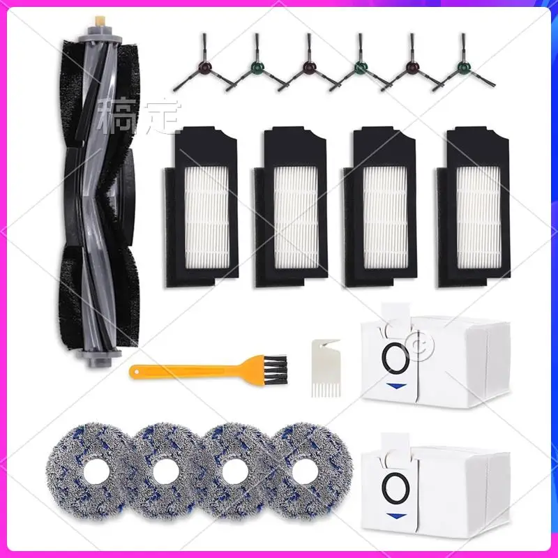AU-For Ecovacs Deebot X1 Omni X1 Turbo Vacuum Cleaner Main Side Brushes Hepa Filters Mop Cloth Dust Bags Replacement Spare Parts