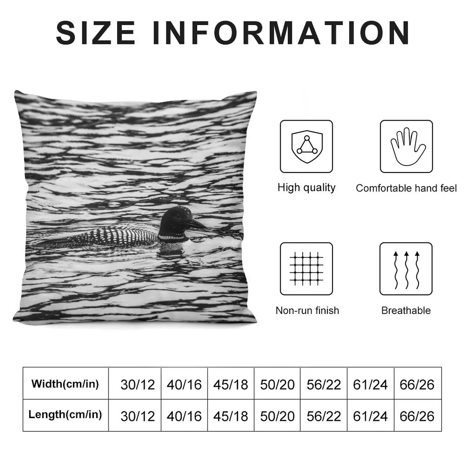 Loon Sighting Throw Pillow Christmas Pillow Cases Decorative Sofa Cushion Sofa Covers Cusions Cover pillow