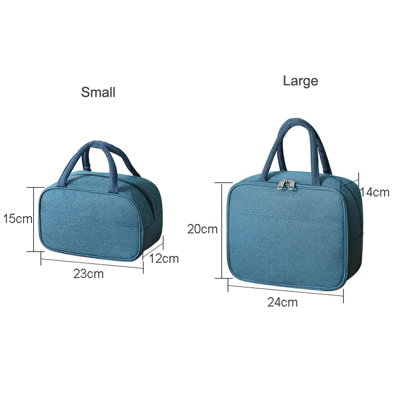 Portable Insulated Lunch Bag Waterproof Canvas Cooler Ice Pack Work Food Tote Picnic Thermal Bag for Women Girl Kids Children