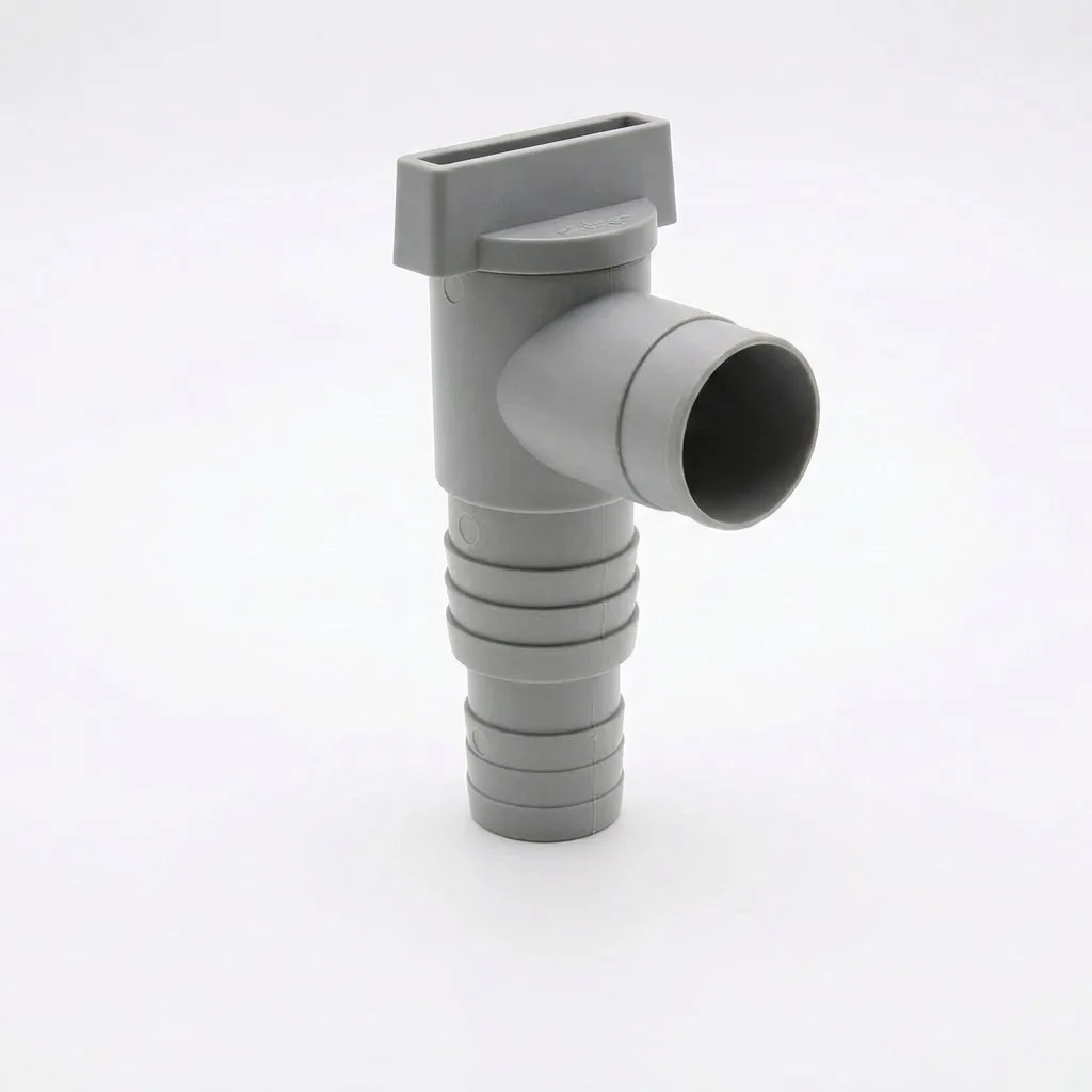 Durable PVC Pool Filter Pump Adapter 32mm On Off Plunger Valve Sealed Replacement For Outdoor Swimming Pool Equipment Parts