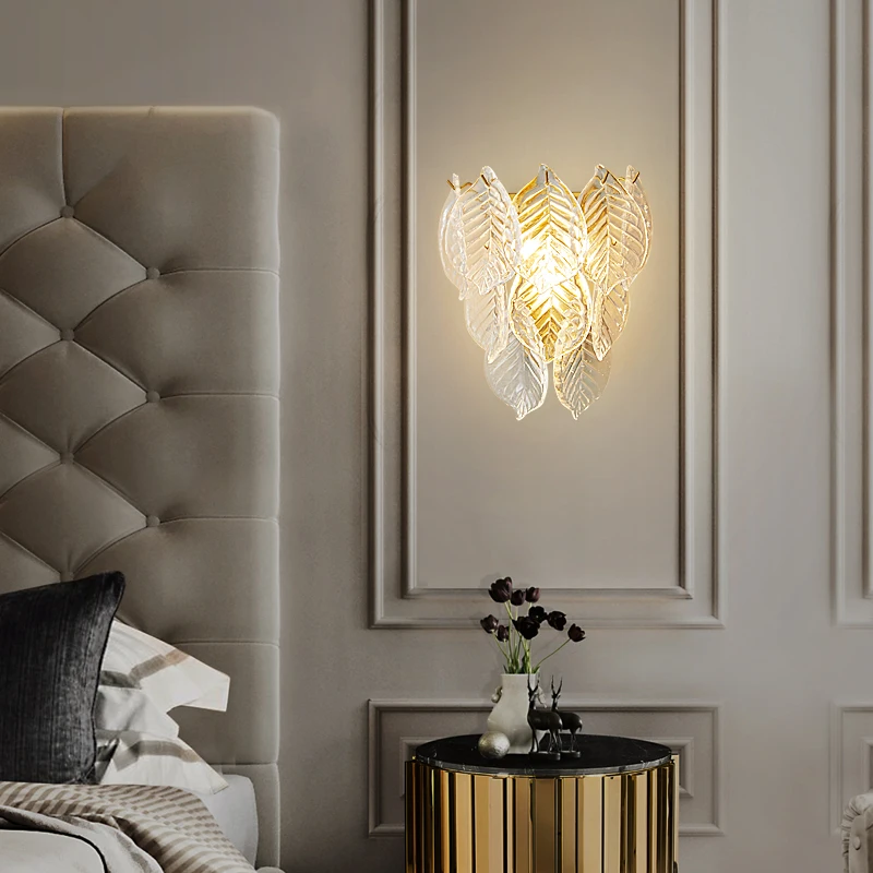 APRIL Modern Brass Wall Lamp LED Indoor Gold Copper Sconce Light Gorgeous Creative Decor for Home Bedside