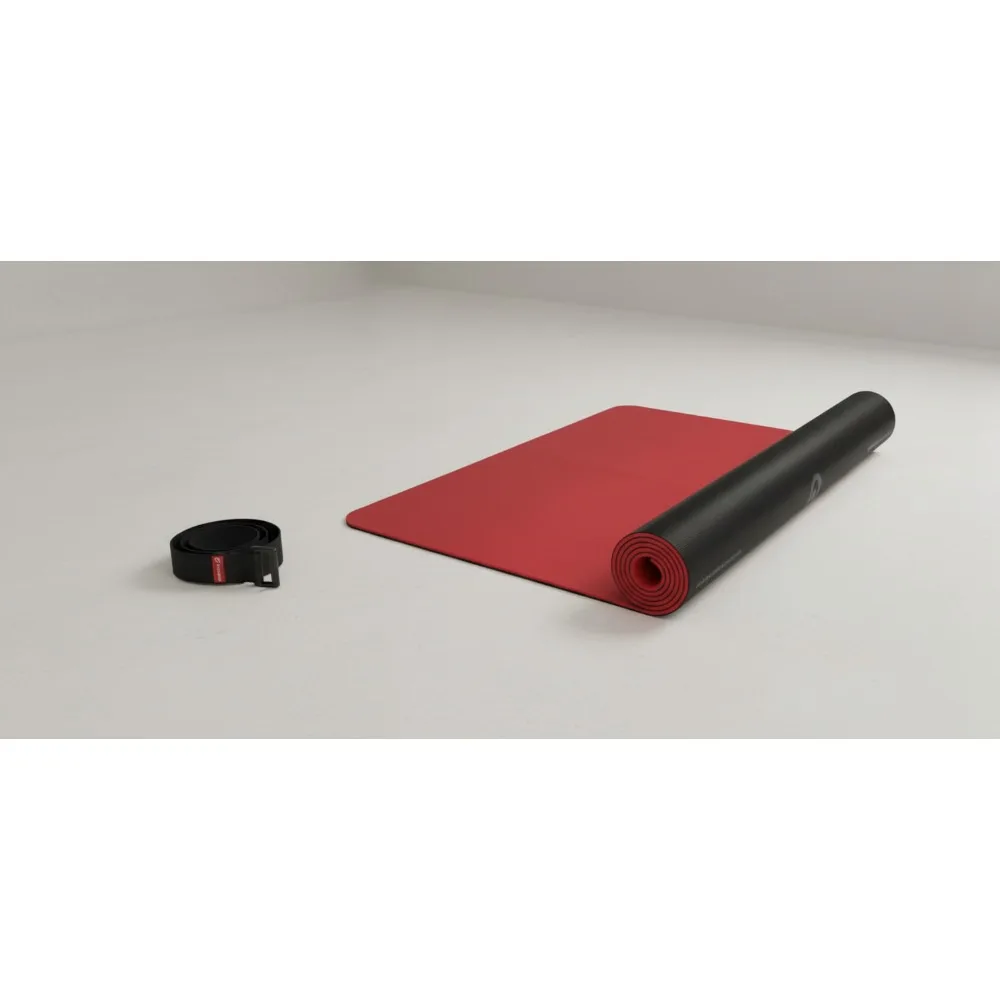 

Premium Reversible Yoga Mat with Stretching Strap Bundle for Home Workouts and Fitness Enthusiasts