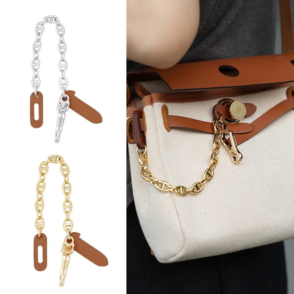 For Herbag 31/39,Herbag Mini,Leather Pin Lock Chain,Bag Protector,Anti-Wear Cap Lock Chain Accessories for Women's Handbag