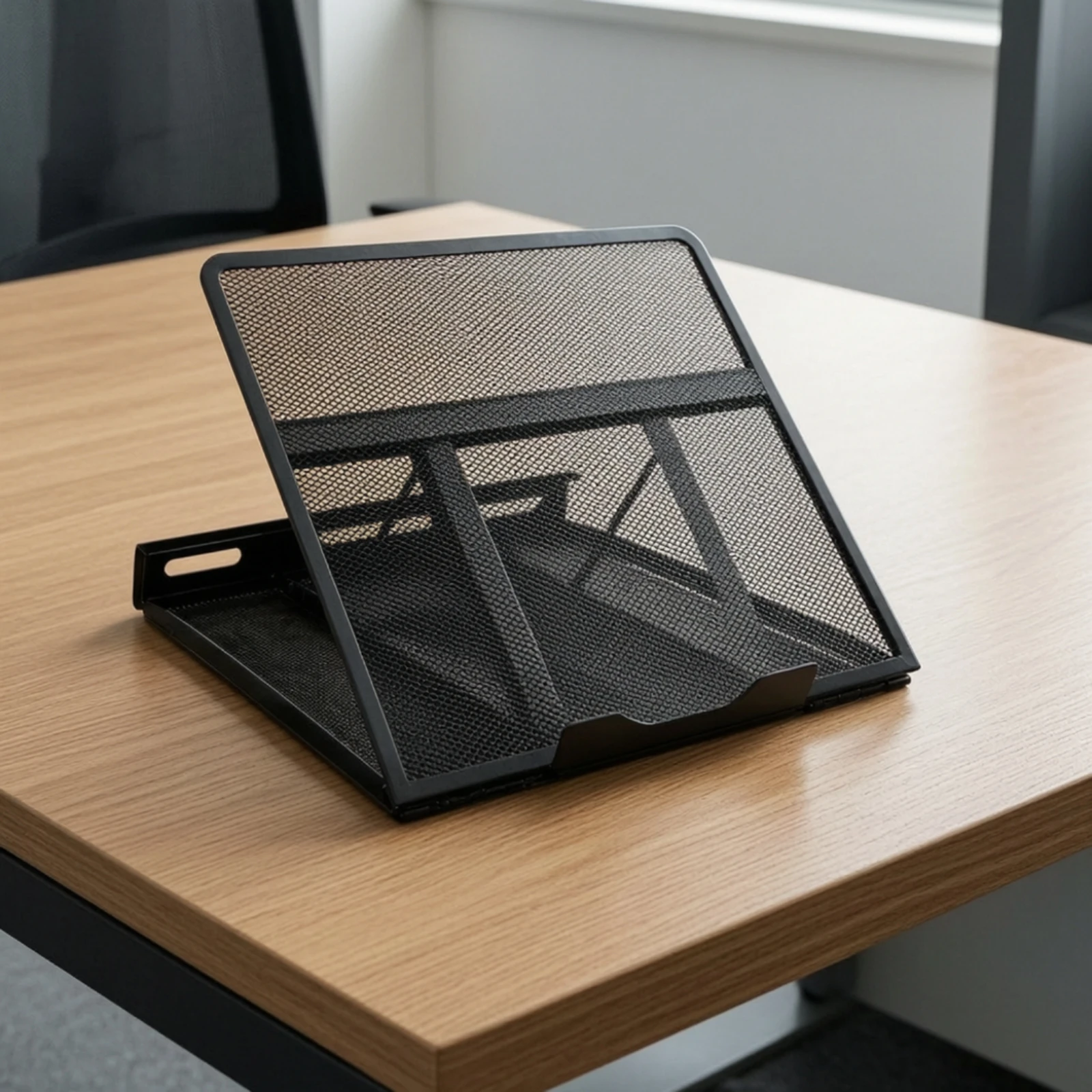 Adjustable Laptop Stand Sturdy Metal Laptop Stand with Mesh Platform Metal Tablet Holder Long-Lasting Scratch-Resistant