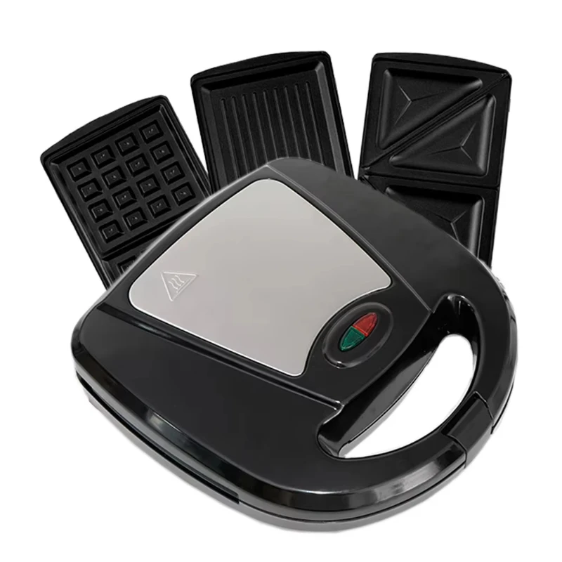

Three in One Multifunctional 3in1Sandwich Waffle Donut Household Electric Pancake Maker Steak 3 in 1 Breakfast Machine