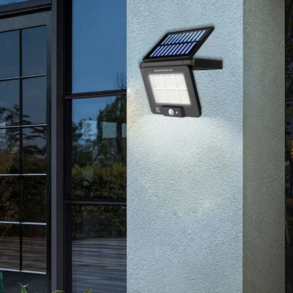 Foldable LED Solar Light 360 Degree Rotation IP65 Waterproof Outdoor Wall Lamp Adjustable Remote Control Solar Street Floodlight