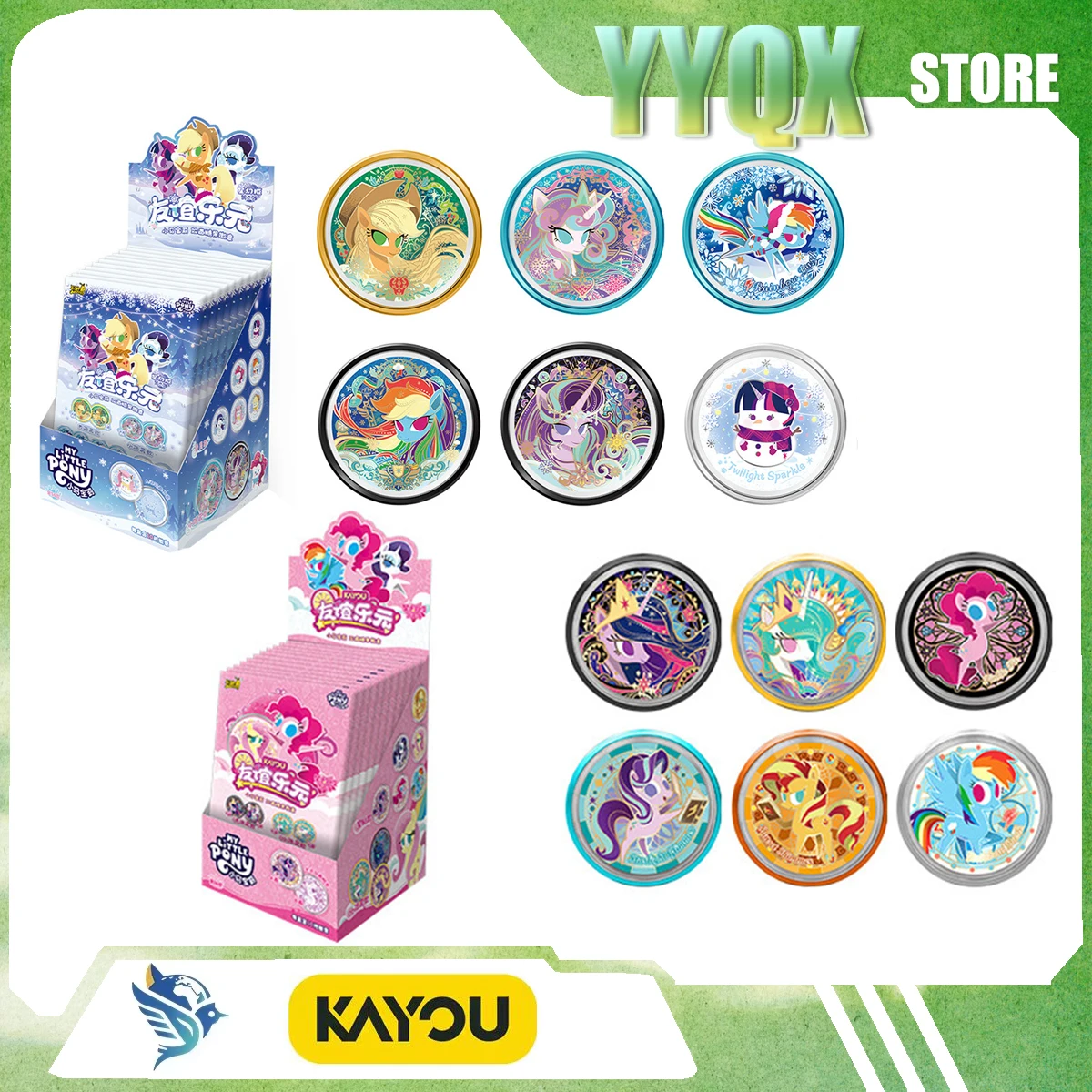 

KAYOU 2026 New ‌My Little Pony Badge Smack Millet Pendant Toy Ornament Collection Periphery Surprise Cartoon Gift Cute Like Girl
