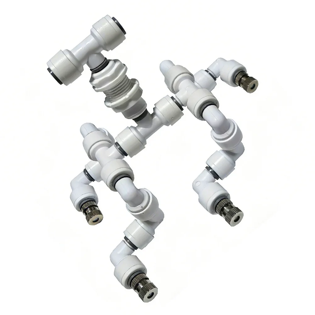 Optimal Plant Growth Support Misting System Reptile Humidifier Brass Misting System 4-nozzle Design Fine Uniform Spray
