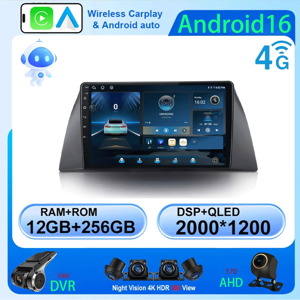 

LJZN Android 16 Car Radio For Chery Tiggo T11 2005 - 2013 Video Multimedia Bluetooth Player Navigation GPS 4G Carplay Autoradio
