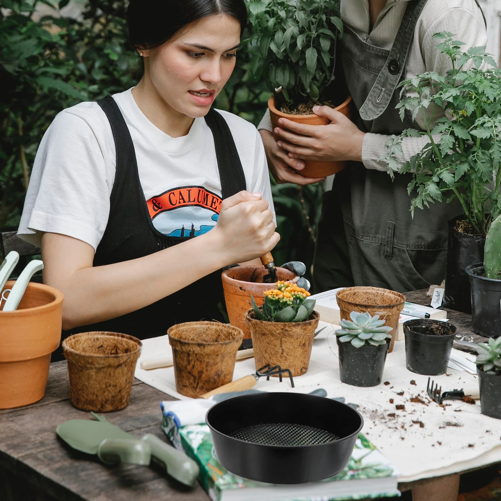 

5pcs Soil Sieve Durable Plastic Garden Sieves Tools Mesh Screen Easy Clean Gardening Practical Long Lasting