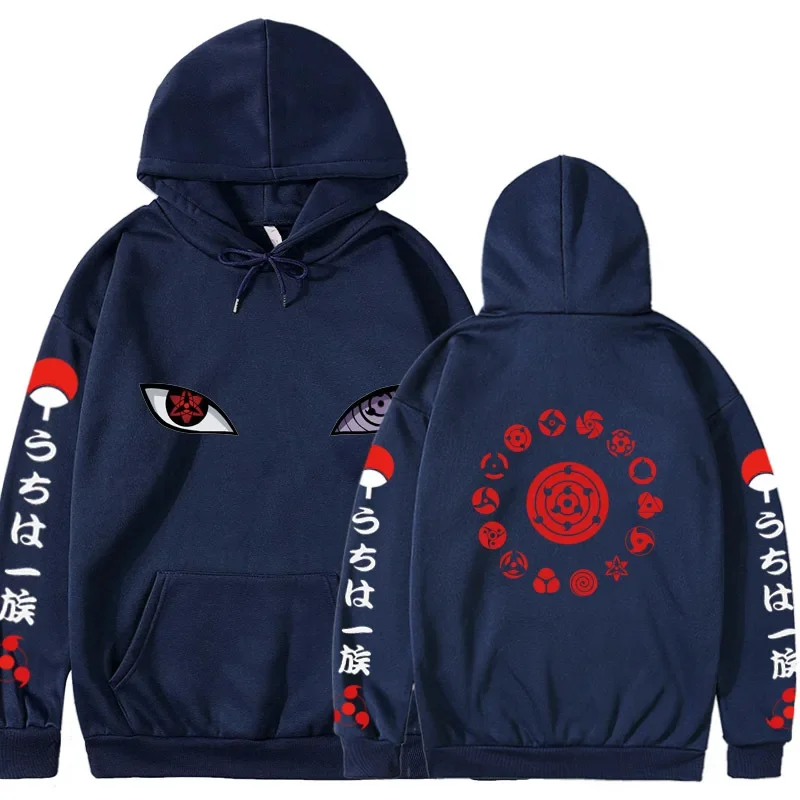 2025 Naruto Manga Inspired Hoodie AutumnWinter LaidBack Sweatshirt Unisex Fashion Top Hoodies Women