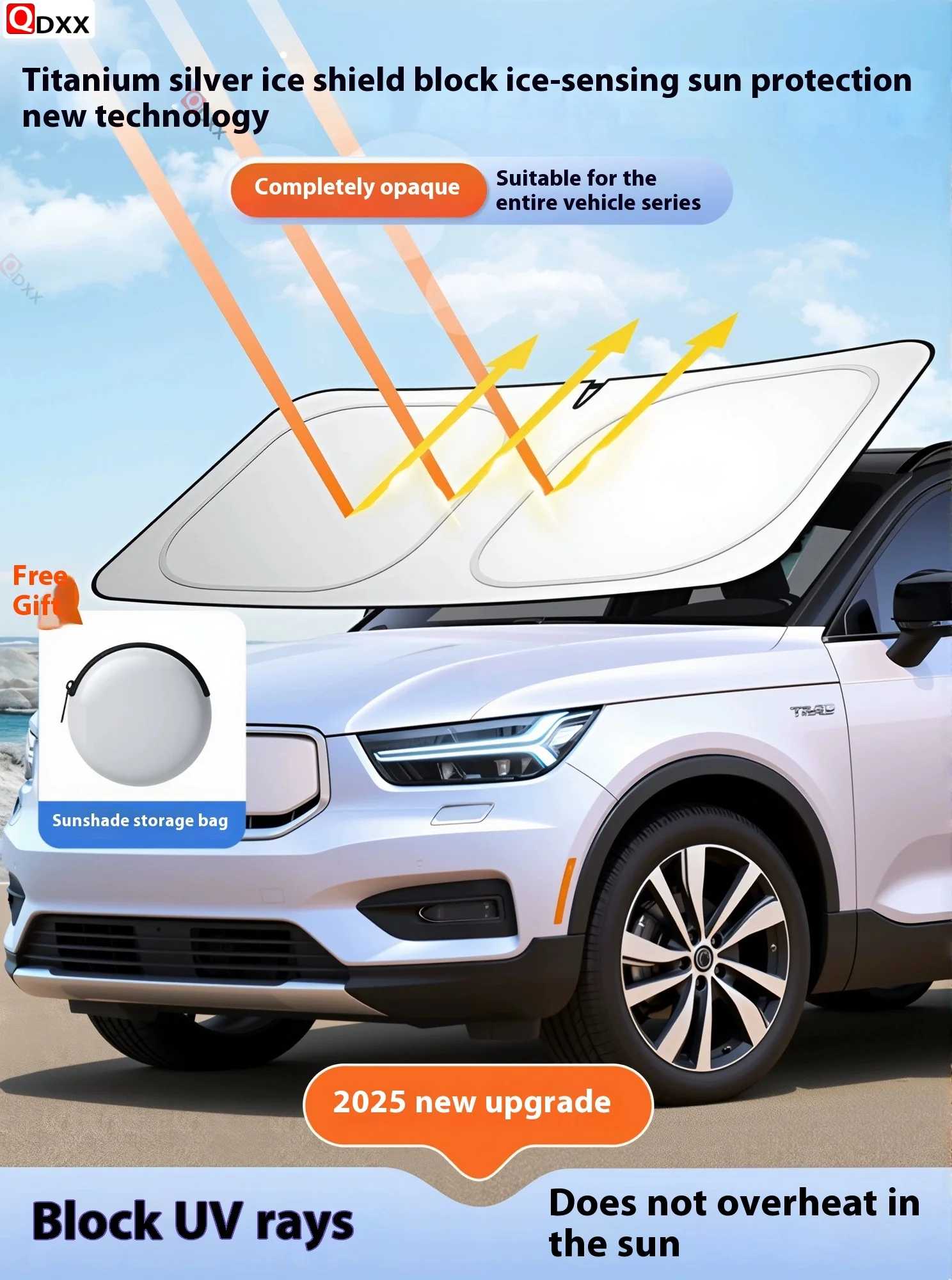 Parasol para parabrisas para Mercedes GLA 2015 - 2019 2020, parasol para ventana, cubierta para visera, bloques plegables, rayos UV, mantiene el enfriador de su coche