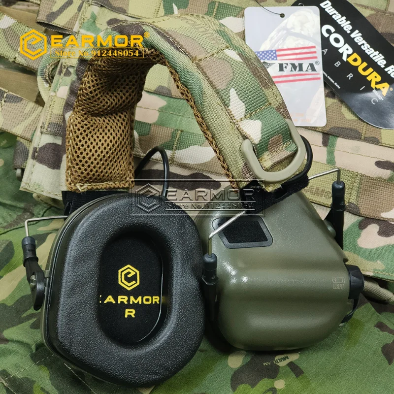 EARMOR M31 MOD4 Tactical Headphone & Headband of Headset Noise Canceling Earmuffs Military Anti-Noisy Shooting Earphone