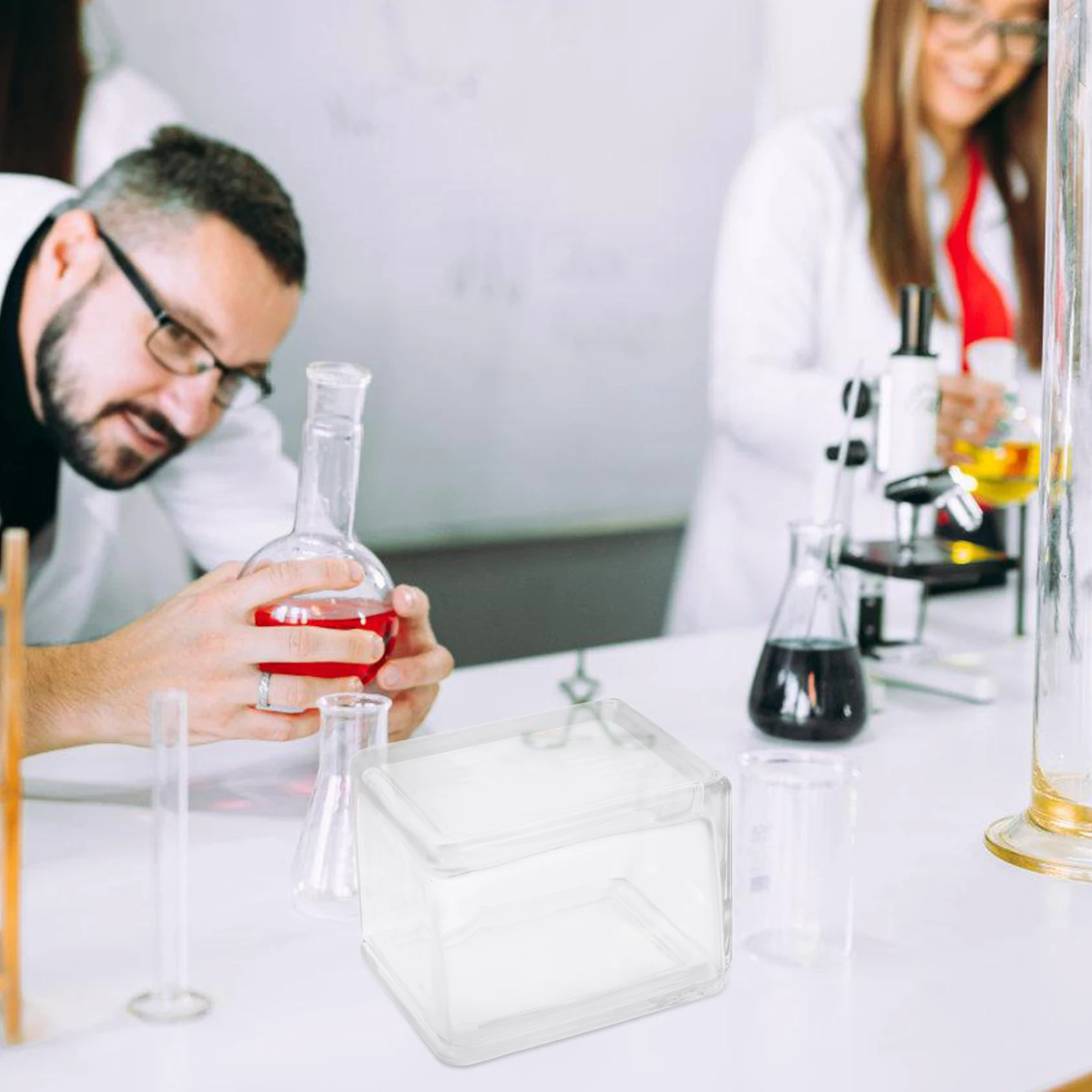 

Glass Staining Jars Slide Staining Rack Vertical Horizontal Round Jars For Microscope Teaching Equipment