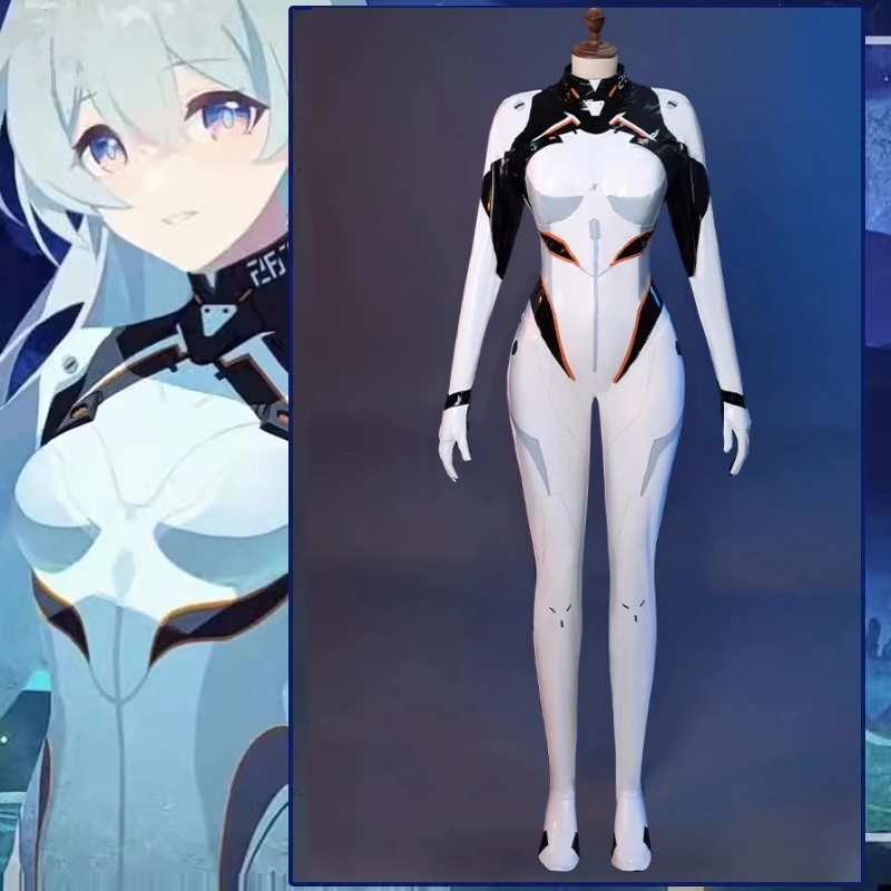 Firefly Cosplay Game Honkai: Star Rail Cosplay Costume Firefly Jumpsuit Bodysuit Battle Suit Halloween Party Role Play Uniform