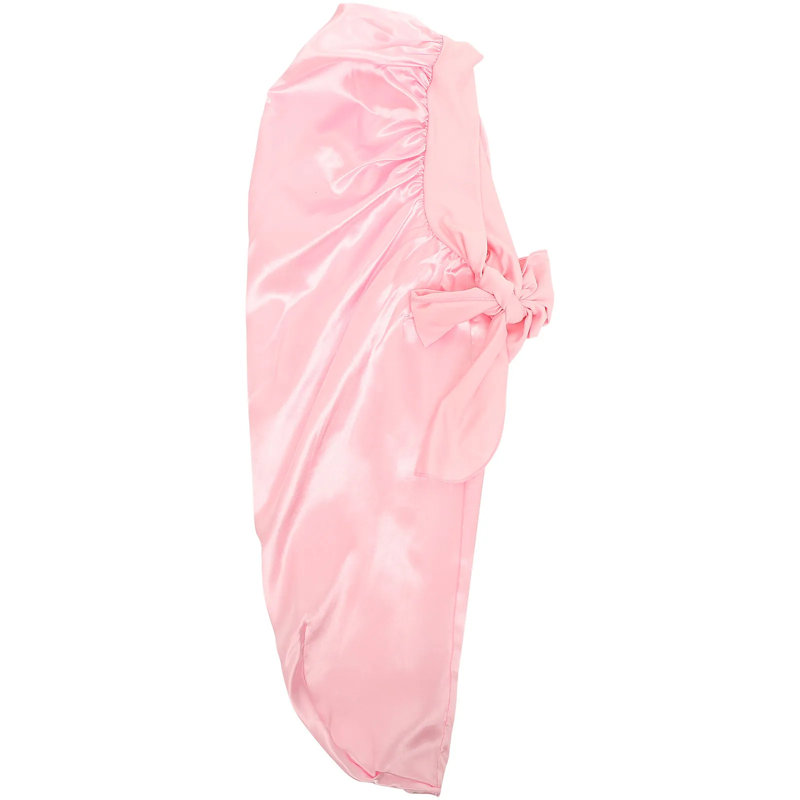

Delicate Satin Sleep Hat for and Women Long Tube Design Elastic Fit Non Slip Hair Wrap Warm Cool All Season Sleep Cap