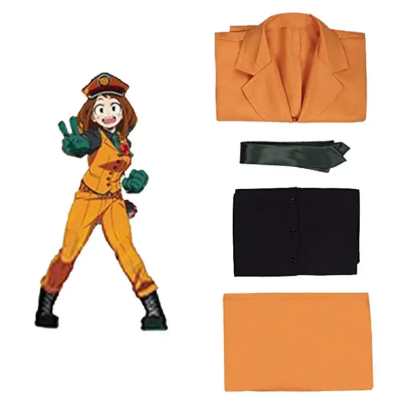 A Anime Academia My Hero Academia Cosplay Costume Midoriya Izuku Bakugou Katsuki Ochaco Uraraka School High School Student Unifo