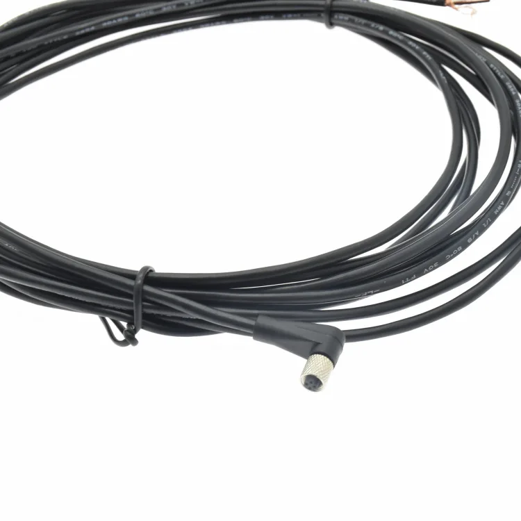 M5 Elleboogconnector Voor Encoder/Sensor, 3-Core, 4-Core, M5 Kleine Luchtvaart Plug Passieve Componenten Opto-Elektronische Displays