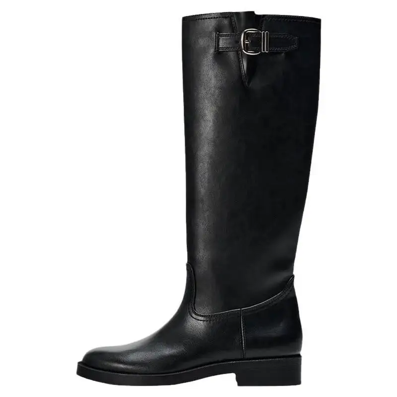 bottes-de-surintendant-a-talons-optiques-a-tete-ronde-bottes-de-chevalier-talon-plat-construction-de-style-britannique-bottes-au-genou-automne-et-hiver-2024