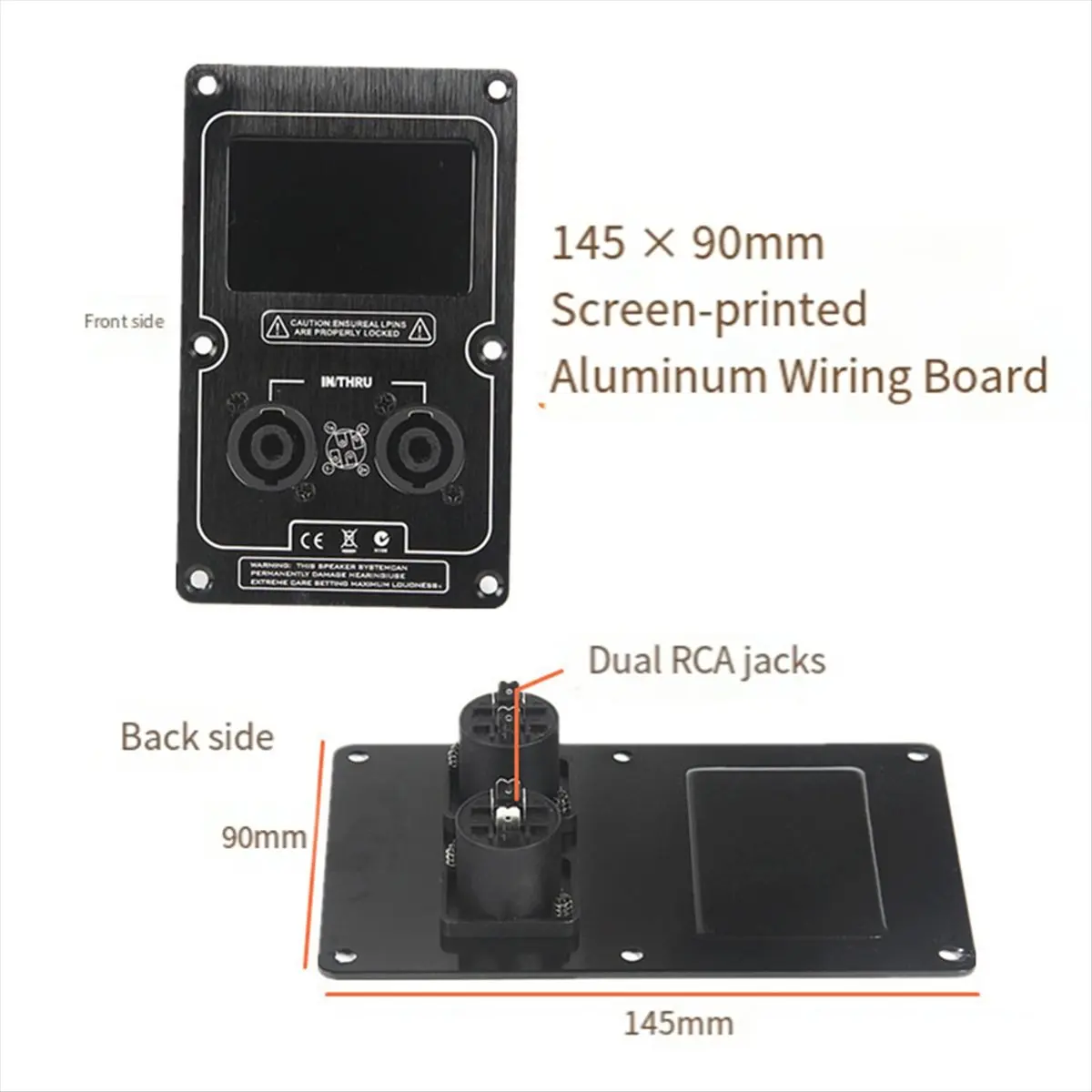 A86G NEW Audio Speaker Junction Box Back Panel Large Socket Plate for Speaker Cabinet Clip Replacement Parts
