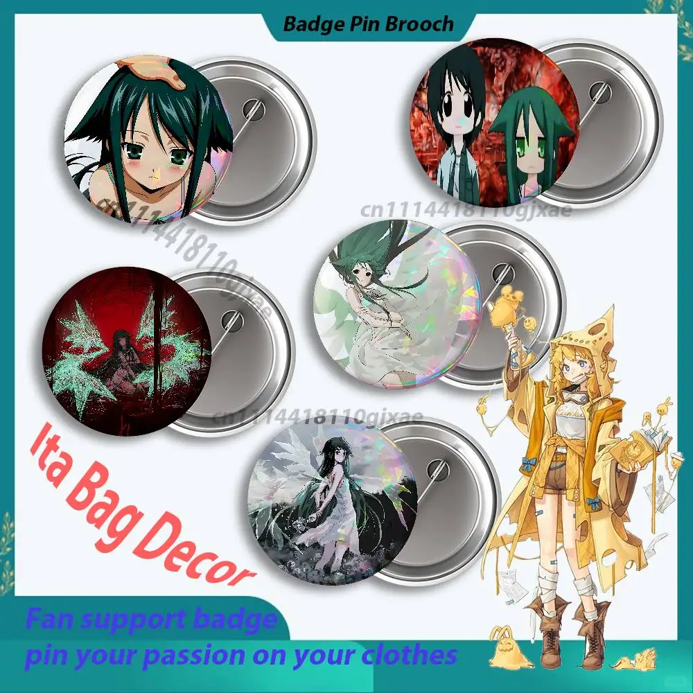 The S-Song Of S-Saya Badges Round Nijigen Otaku Culture IP peripheral products 58 44 32 75 25mm Mini Ita Bag Decor