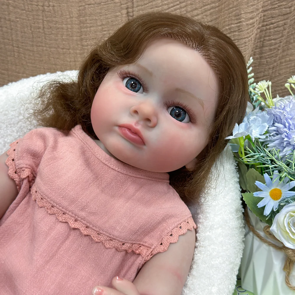 

55cm Reborn Doll Tutti Simulation Girl Doll W-211 Soft Vinyl Children's Play House Companion Doll Holiday Gift