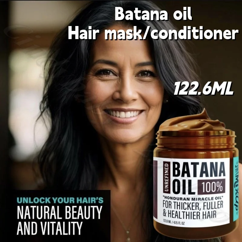 

Batana oil hair mask conditioner nourishes hair root to improve dry frizz to reduce bifurcation and softness hair mask 122.6ml
