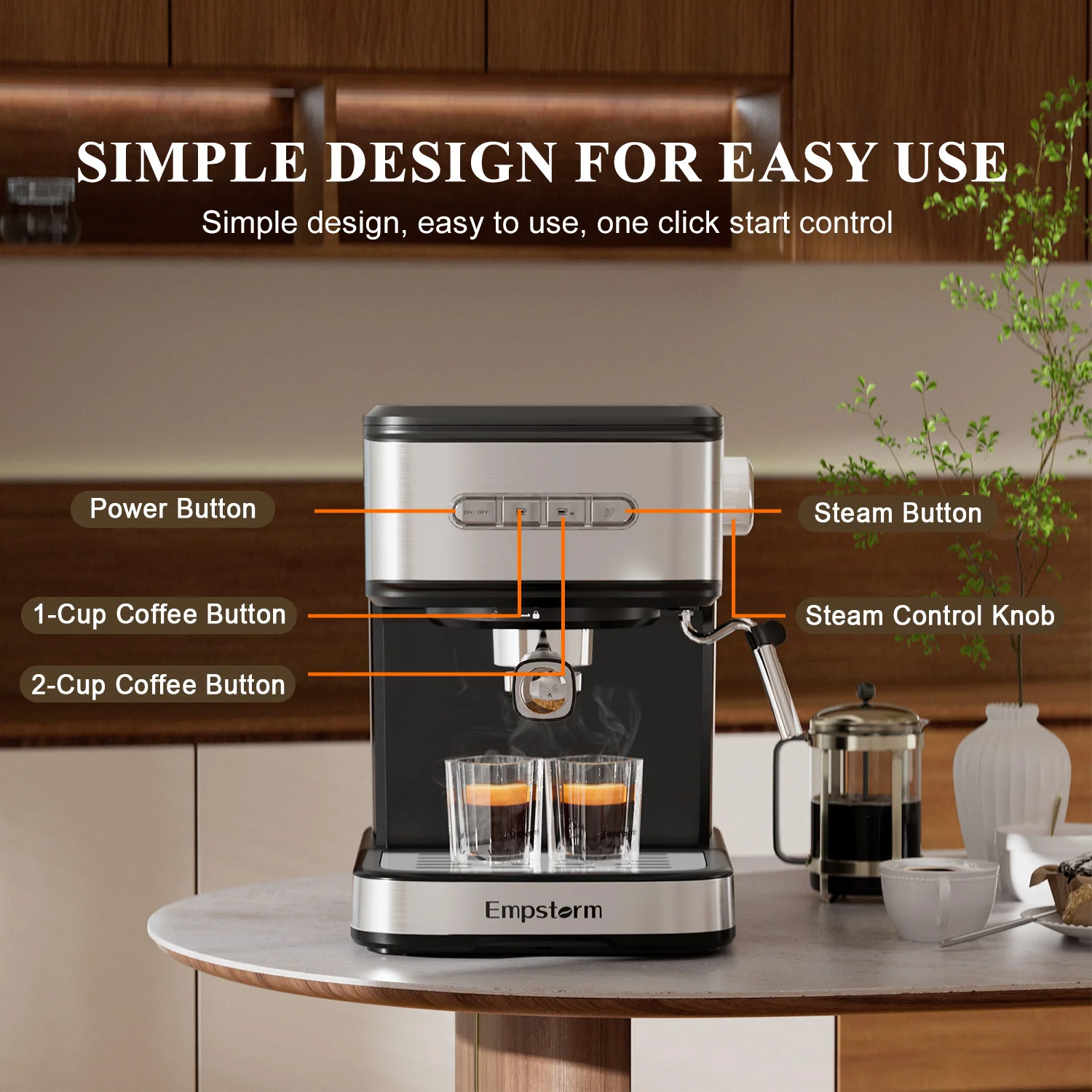 Empstorm high quality china supplier extraction machine commercial semi automatic espresso  coffee machine for wholesale