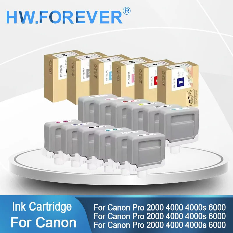 

PFI1300 PFI-1300 Compatible Ink Cartridge For Canon imagePROGRAF PRO-2000 2100 4000 4100 4000s 6100 6000s Printer Pigment Inks