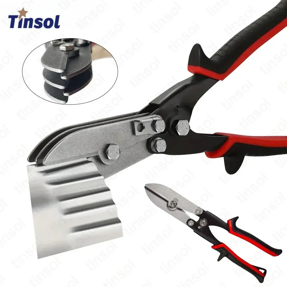 5 Blade Sheet Metal Crimper Hand Crimper Tool Pipe Swaging 24-28 Gauge Prevents Clogging/Swelling for Downspouts/Ductwork/HVAC