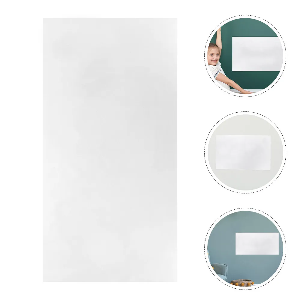 4Pcs Static Whiteboard Sticker Removable Erasable Dry Erase Sheets Portable Whiteboard Film Drawing Office Wall Paper