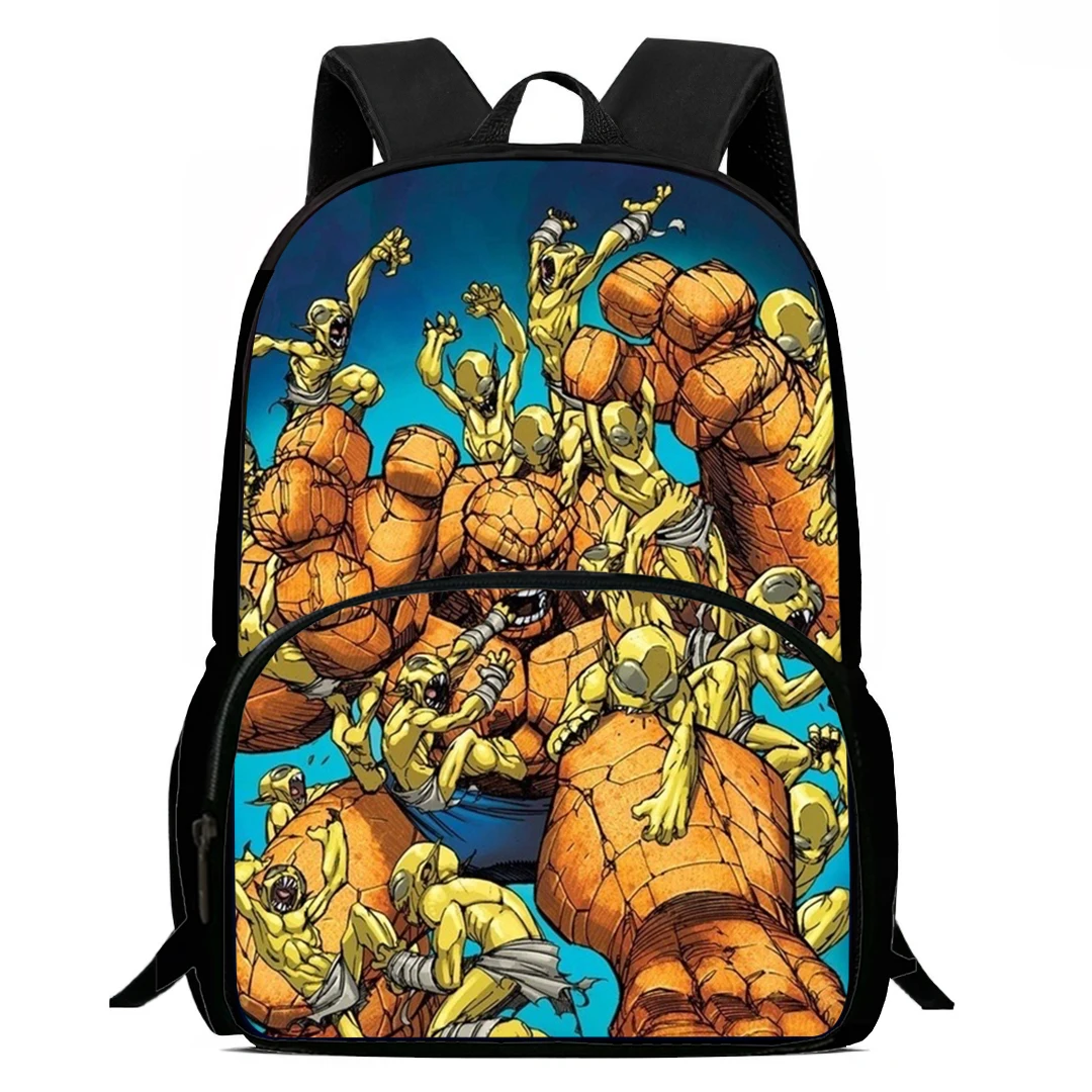 15-Inch Fantastic Four Thing Print Backpacks Large Capacity Backpack For Teenagers School Backpack For Boys&Girls