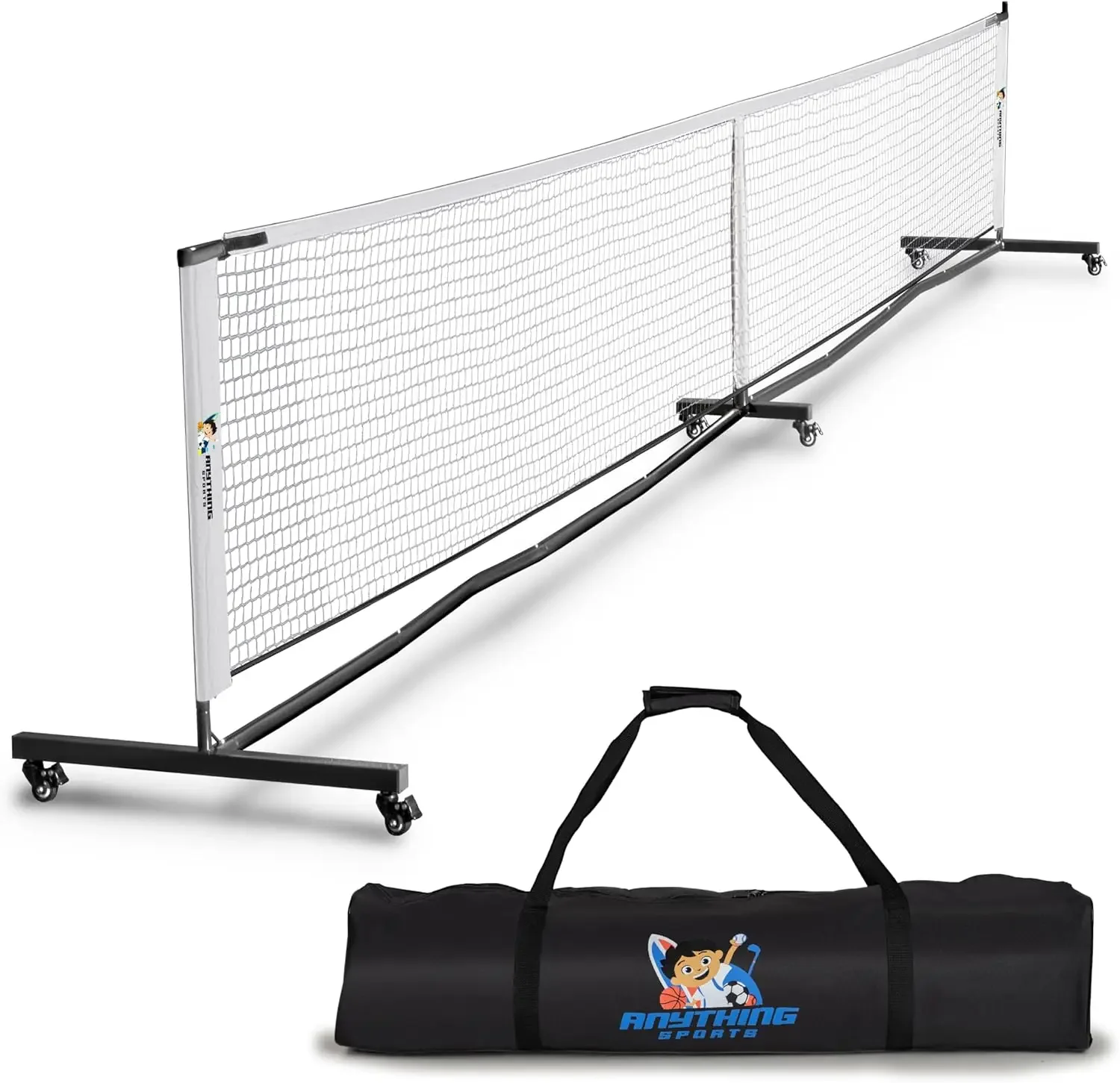 Heavy Duty Pickleball Net with Wheels 2.0