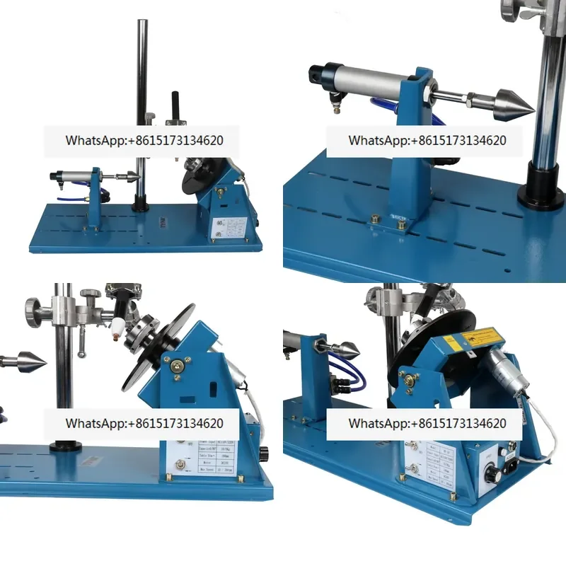 BY-10T Mini Welding Positioner Rotator Turntable 220V with K01-63 3 Jaw Chuck and Torch Holder