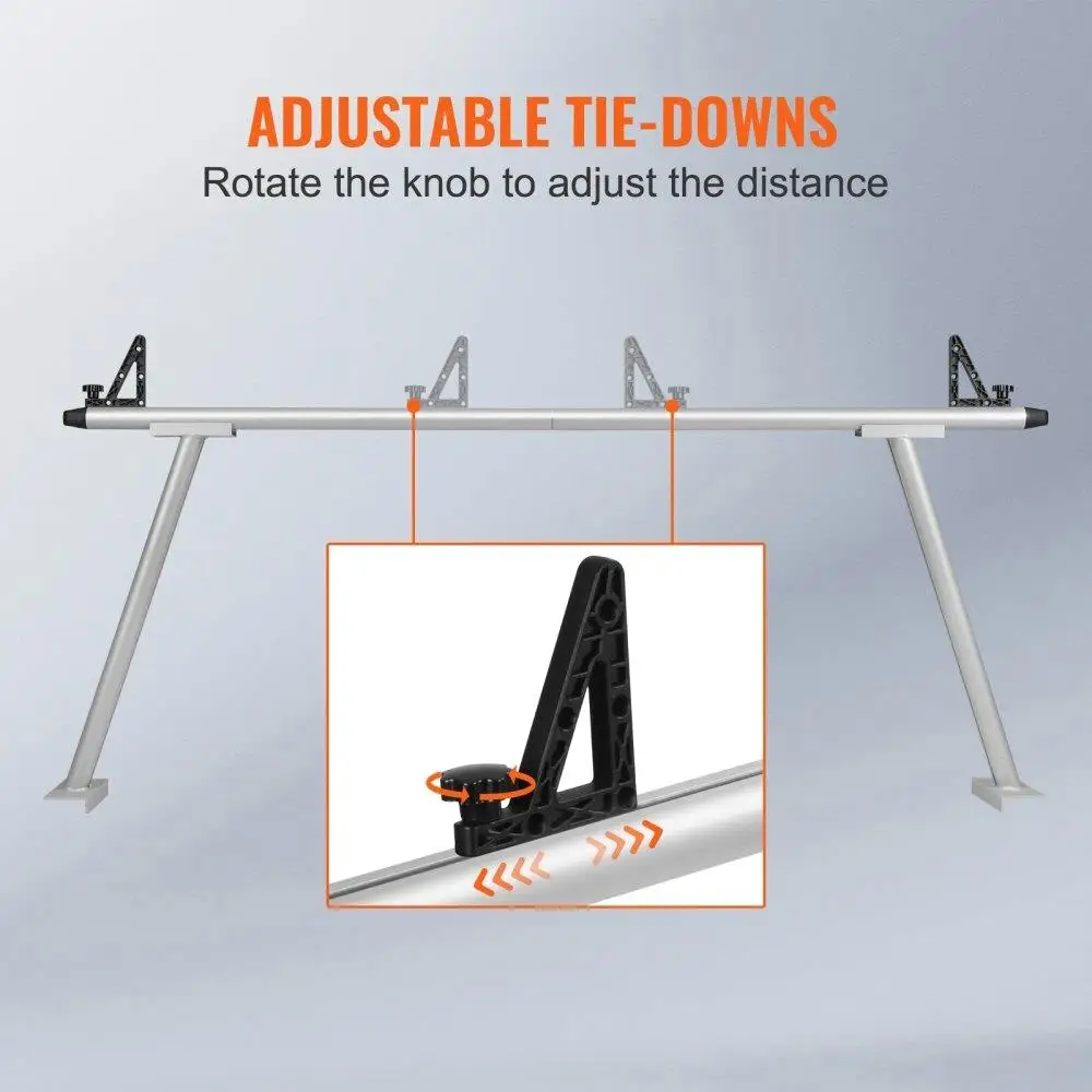 HEAVY DUTY for truck RACK 800LB 71X31INCH ALUMINUM BED RACK WITH 8 NON-DRILLING C-CLAMPS for kayak SURFBOARD LUMBER LADDER