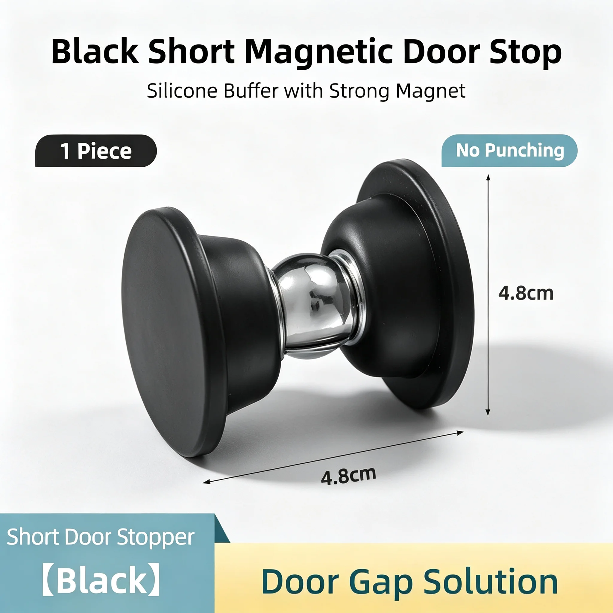Hotel Household Touch‑Sensitive Silicone Magnetic Door Stopper Mute Anti‑Collision for Interior Wall & Door Protection Fittings
