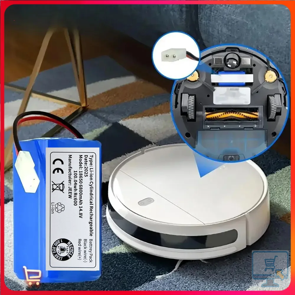 *[ 14.4V 6800mAh 4S1P Replacement Li-ion battery suitable for Xiaomi G1 Mi Essential MJSTG1 robot vacuum cleaner ];