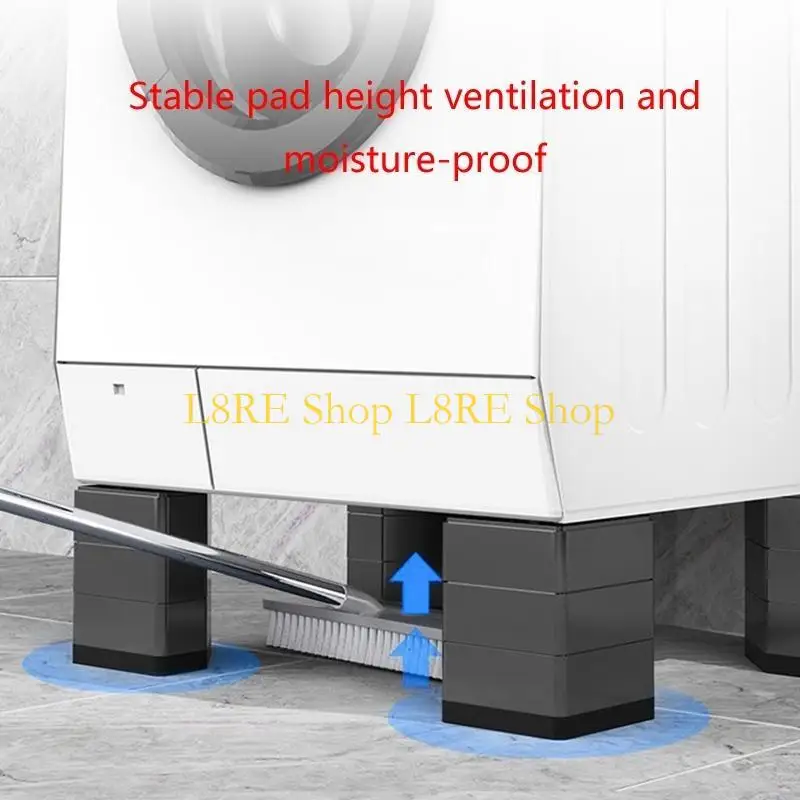 L8RE 4 PCS Холодильник Выравнивание ног Устремительная стиральная машина анти вибрационная площадка