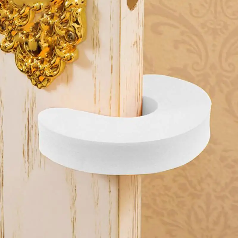6pcs C-Shape Child Finger Safety Door Plug Foam Door Stopper Baby Lock Prevents Pinches Home Security Pack of 6