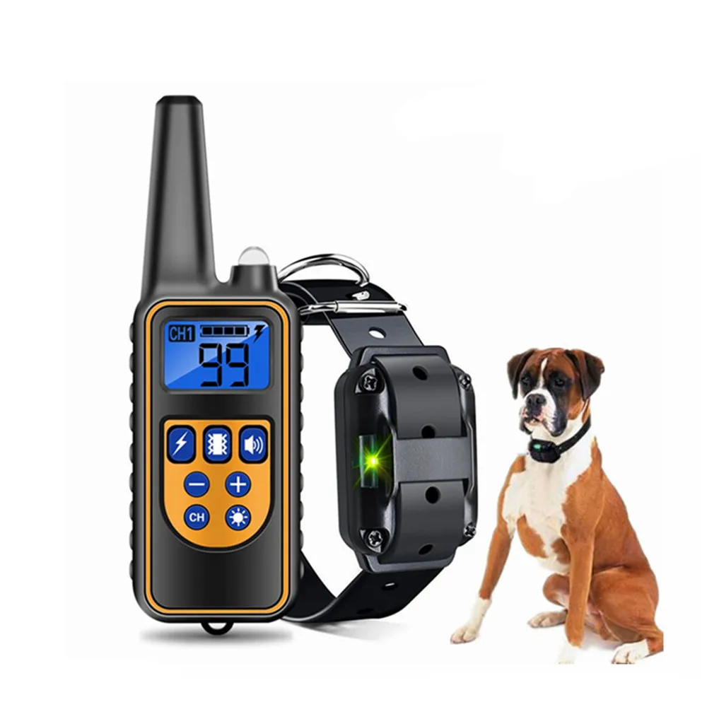 Electric Dog Training Collar Waterproof Rechargeable Remote Control Pet with LCD Display for All Size Bark-stop Collars 40% Off