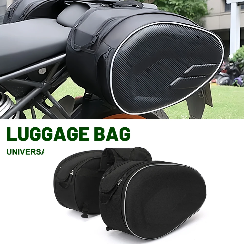 Universal Newest Motorcycle Waterproof Racing Race Moto Helmet Travel Bags Suitcase Saddlebags