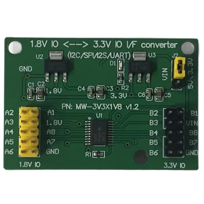 B63B-Level Converter Conversion Board Module 8-Channel Digital Interface 3.3V To 1.8V Bi-Directional Level Shifter Board