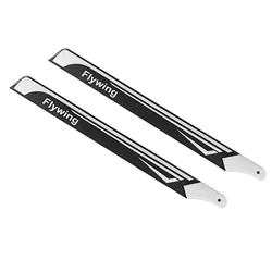 FLY WING FW450L Orginal Carbon Fiber Main Blades 1 Pair 370mm For FW450L X3 X360 Tarot 450L RC Helicopter