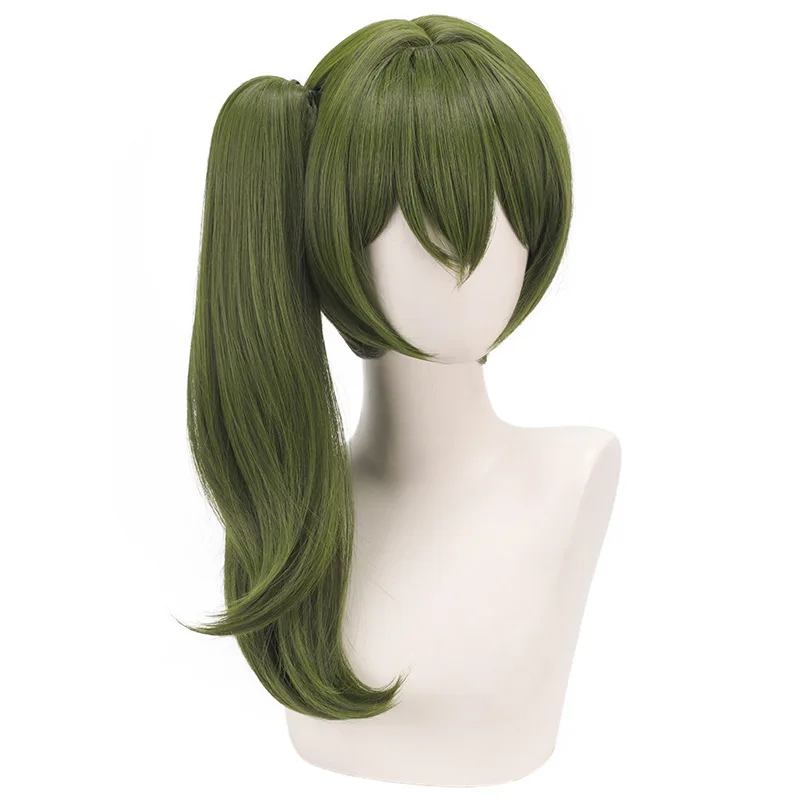 Ubel Wig Anime Frieren: Beyond Journey\'s End Cosplay DokiDoki Ubel Cosplay Women 45cm Long Dark Green Hair