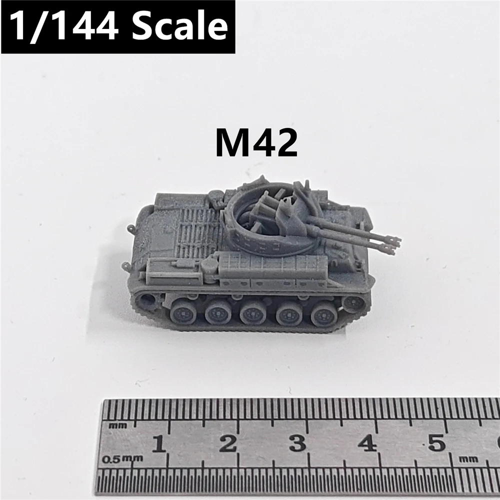 

US Army M42 Duster, 3D Printed ,1/144 Scale Mini Tank Model,Resin,Paintable