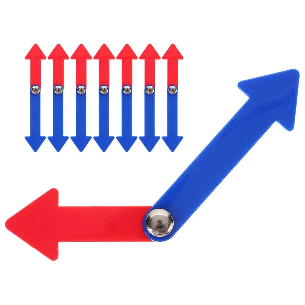 8 Buah Bagian Mainan Jarum Jam Perlengkapan Diy Kit Jarum Edukasi Plastik