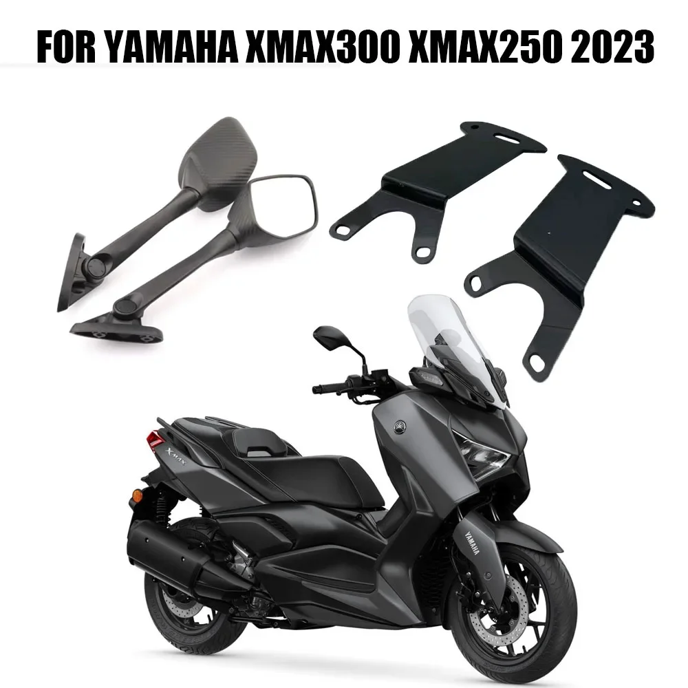 

For Yamaha XMAX 300 X-MAX 300 2023 Motorcycle Accessories Rearview Mirrors Forward Bracket Mirror Hole Adapter