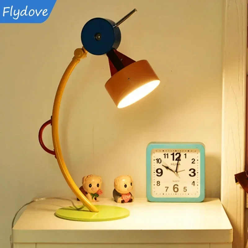 Memphis Style Floor Lamps Creative Cartoon Table Light Children's Room Parlor Hotel Study Decor Lighting Bedroom Colour