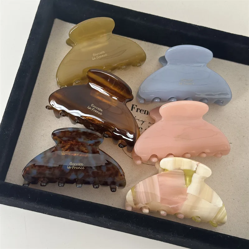 Klips do włosów z kwasem octowym, słodki temperament, spinka do włosów, luksusowy wygląd, klips do włosów do częściowego upinania, mały klips, damski klips typu szczękowy.